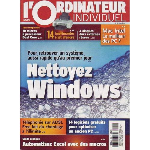 L'ordinateur Individuel  N° 181 : Nettoyez Windows