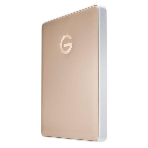 G-Technology G-DRIVE mobile USB-C GDMUCWWC20001AGBV2 - Disque dur - 2 To - externe (portable) - 2.5" - USB 3.1 Gen 1 (USB-C connecteur) - 5400 tours/min - or