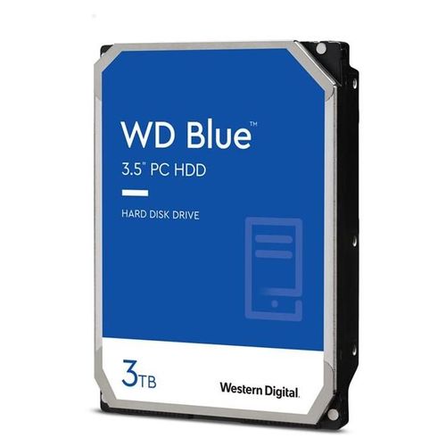WD Blue WD30EZAX - Disque dur - 3 To - interne - 3.5" - SATA 6Gb/s - 5400 tours/min - mémoire tampon : 256 Mo