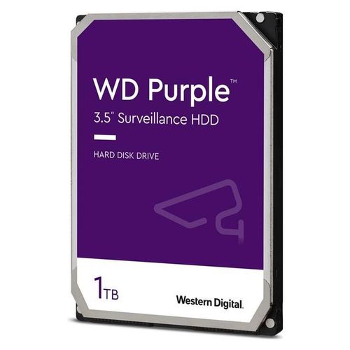 WD Purple WD11PURZ - Disque dur - 1 To - interne - 3.5" - SATA 6Gb/s - mémoire tampon : 64 Mo