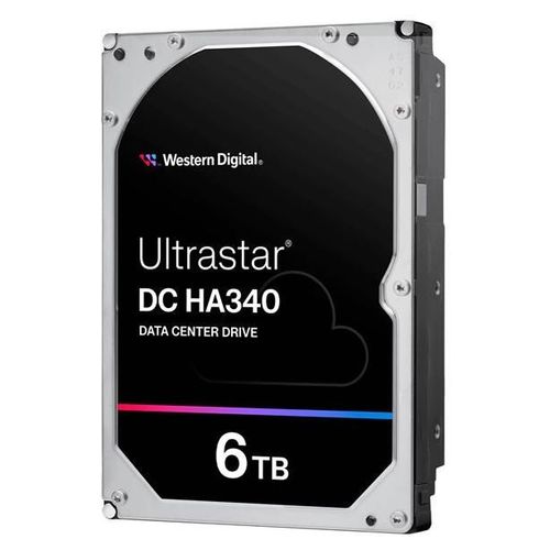 WD Ultrastar DC HA340 WUS721206BLE6L4 - Disque dur - Centre de données - 6 To - interne - 3.5" - SATA 6Gb/s - 7200 tours/min - mémoire tampon : 256 Mo