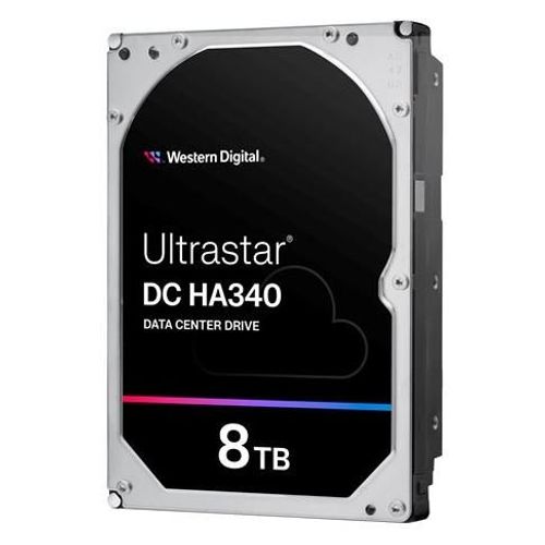WD Ultrastar DC HA340 WUS721208BLE6L4 - Disque dur - Centre de données - 8 To - interne - 3.5" - SATA 6Gb/s - 7200 tours/min - mémoire tampon : 256 Mo