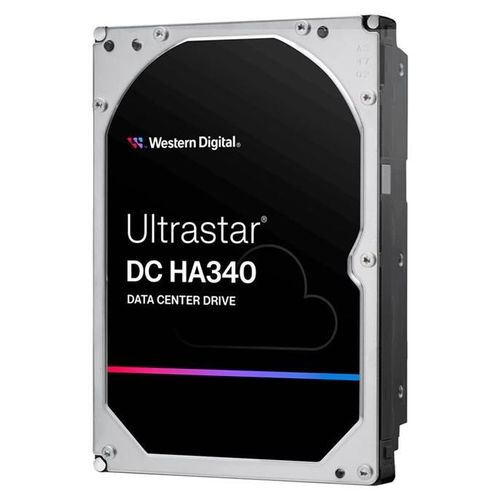 WD Ultrastar DC HA340 WUS721210BLE6L4 - Disque dur - Centre de données - 10 To - interne - 3.5" - SATA 6Gb/s - 7200 tours/min - mémoire tampon : 512 Mo