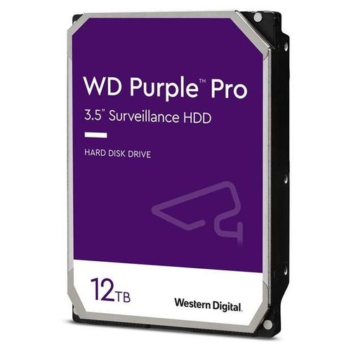 WD Purple Pro WD122PURP - Disque dur - 12 To - interne - 3.5" - SATA 6Gb/s - 7200 tours/min - mémoire tampon : 512 Mo
