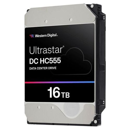 WD Ultrastar DC HC555 - Disque dur - Centre de données - 16 To - interne - 3.5" - SATA 6Gb/s - 7200 tours/min - mémoire tampon : 512 Mo