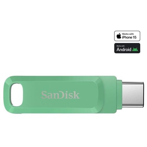 SanDisk Ultra Dual Drive Go - Clé USB - 1 To - USB 3.1 Gen 1 / USB-C - vert absinthe