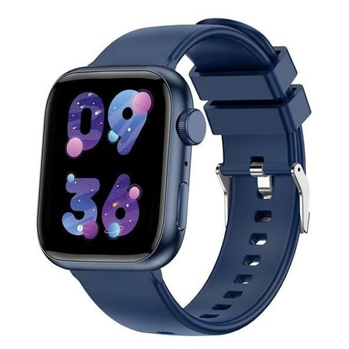 Forever Igo Watch 3 Jw-500 - Alliage De Zinc - Montre Connectée Avec Bracelet - Silicone - Taille Du Poignet : Jusque 220 Mm - Affichage 1.83" - Bluetooth - 52 G - Bleu Foncé