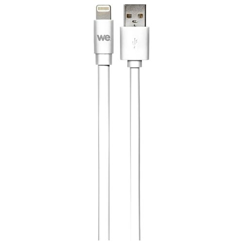 WE - Câble Lightning - USB mâle pour Lightning mâle - 1 m - blanc - plat