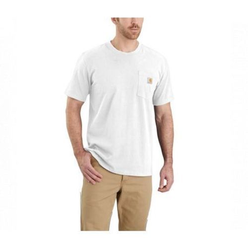 Tee-Shirt Carhartt Poche Poitrine - Taille Xxl - Blanc - S1103296100xxl