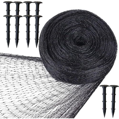 Filet Anti Oiseaux, 2m x 5m Filet Oiseaux, Filet Protection Oiseaux, Filet Arbre Fruitier, Filet Oiseaux Noir Protégez Arbres Fruitiers Et Les Légume des Dommages Causés