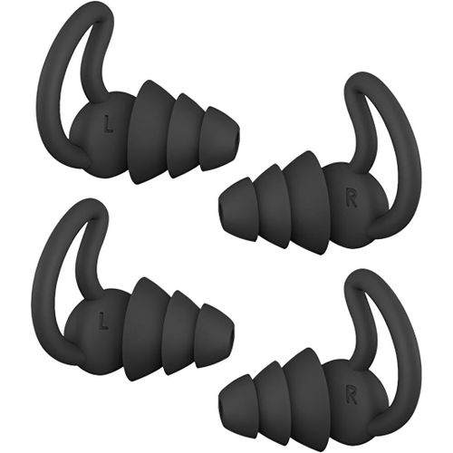 Lot de 2 paires bouchons d'oreilles de bouchons d'oreille pour adultes - En silicone souple - Imperméables et s - Pour la douche, la natation, le surf