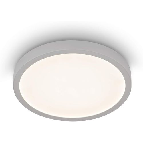 Hamiltion-Luminaire Plafonnier En Saillie Molay, Panneau Led Rond En Acier Et Plastique, Lampe De Plafond Avec Lumière Blanche Chaude, Ø 31,5 Cm