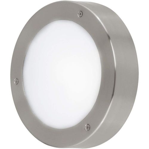 Hamiltion-Plafonnier D'Extérieur À Led Vento 2, 1 Ampoule Pour Mur Et Plafond, Plafonnier En Acier Inoxydable Et Verre, Couleur : Argent, Blanc, Ip44