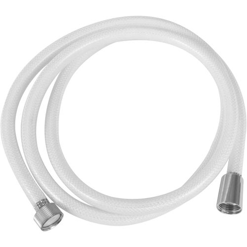 Hamiltion-Flexible De Douche Universel Mod.9902 En Pvc Renforcé Blanc | Longueur : 1,75 M | Tuyau Long Pour Douches Encastrées Ou Baignoires | Léger Et Résistant