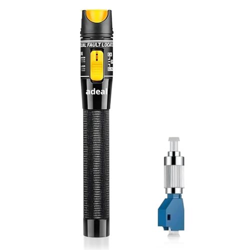 Hamiltion-Kit Testeur Fibre Optique Vfl-Localisateur De Défauts Visuels 50 Km, Stylo Lumineux Laser Fibre Optique 50 Mw Pour Test De Câble Réseau, Avec Adaptateur Monomode 9/125 Um Fc Mâle Vers Lc Fe