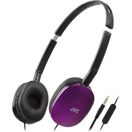 Hamiltion-Ha-S160M-V-U Casque Plat Pliable Et Compact-Couleur Brillante-Avec Interrupteur Marche/Arrêt Pour Microphone-Idéal Pour Le Télétravail Et Les Réunions En Ligne (Violet)