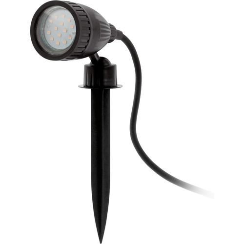 Hamiltion-93384 Lampe D'extérieur Piquet Nema 1 Gu10 Led Avec Câble Et Fiche, Plastique, Noir