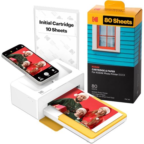 Hamiltion-Dock Plus 4Pass Imprimante Photo (10X15Cm) + Paquet Avec 90 Feuilles