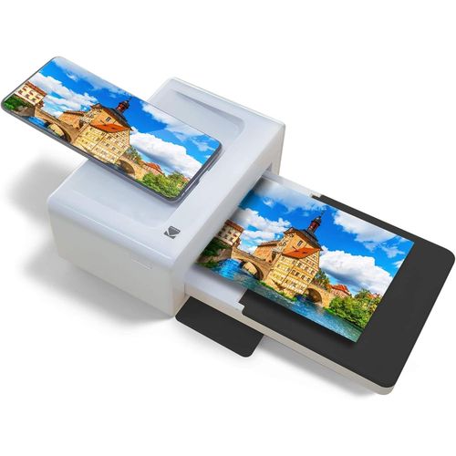 Hamiltion-Pd460 - Couleur Imprimante Photo 10X15 Cm - Bluetooth & Docking - Blanc & Noir