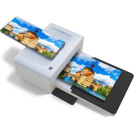 Hamiltion-Pd460 - Couleur Imprimante Photo 10X15 Cm - Bluetooth & Docking - Blanc & Noir