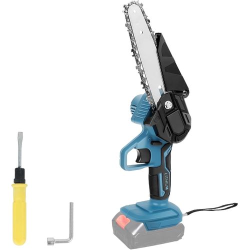 Hamiltion-Mini Tronçonneuse Sans Fil, Compatible Avec Batterie Makita 18 V, Tronçonneuse Manuelle De 15,2 Cm, Avec Serrure De Sécurité, Tronçonneuse Électrique Pour Couper Le Bois Et Élaguer Les Arbr