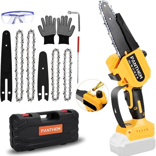 Hamiltion-Mini Tronçonneuse Sans Fil De 20,3 Cm, 15,2 Cm, Compatible Avec Batterie Dewalt 18 V 20 V, Huileur Automatique Sans Balais, Petite Tronçonneuse Électrique Portable Avec Chaîne Pour La Coupe