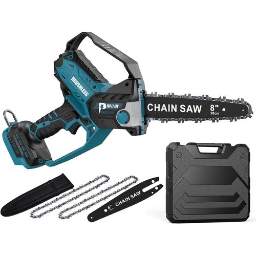 Hamiltion-Mini Tronçonneuse De 20,3 Cm Compatible Avec Batterie Makita 18 V, Auto-Huileur, Tronçonneuse D'Élagage Sans Fil Sans Balais De 15,2 Et 20,3 Cm, Mini Tronçonneuse À Piles Pour La Coupe Du B