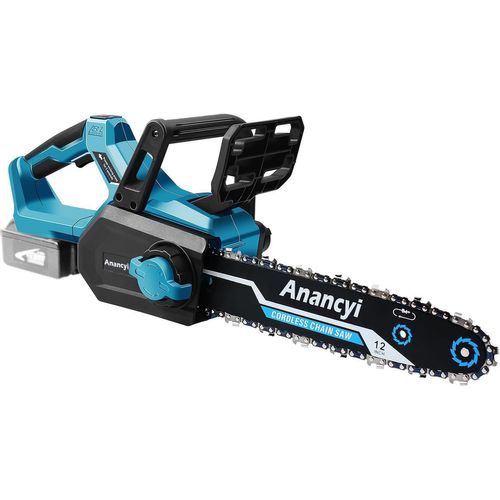 Hamiltion-Tronçonneuse Électrique Sans Fil 12"" Avec Lubrification De Chaîne, Compatible Avec Batterie Makita 18 V, Tension De Chaîne Sans Outil, Pour Sécateur De Jardin, Coupe Du Bois (Sans Batterie)