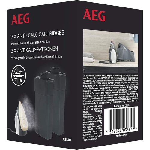 Hamiltion-Ael07 Lot De 2 Cartouches Anticalcaire Pour Station De Repassage Vapeur St7 Et St8 (Prévention De La Calcification, Filtration Haute Efficacité, Changement De Filtre, Accessoires Station De