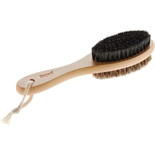Hamiltion-Brosse À Linge | Poils 100% Naturels | Brosse À Dépoussiérer | Brosse À Linge Avec 2 Faces | Pour Tout Type De Tissu, 21X4,90X4,5 Cm