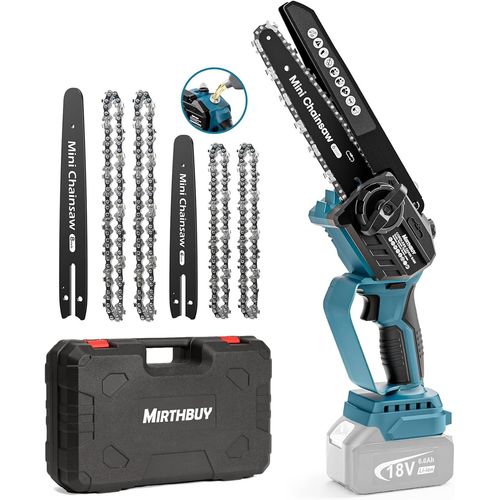 Hamiltion-Mini Tronçonneuse Électrique Sans Fil 6 Et 8 Zoll, Sans Balais, Système De Lubrification Amélioré, Tronçonneuse Portable Pour Makita 18 V, Tronçonneuse Pour Coupe De Jardin (Sans Batterie N