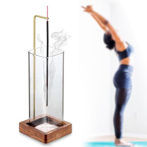 Porte-anciers d'encens avec PerfecGlass, attrape-pierre gênant, brittop, ornement de spa