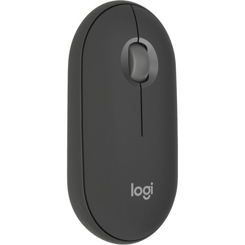 Pebble Mouse 2 M350s Fine sans Fil Bluetooth, Portable, légère, Boutons Personnalisables, clics discrets, Easy-Switch Windows/macOS/iPadOS/Android/ChromeOS - Graphite