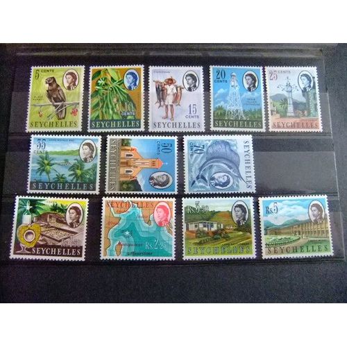 51 Seychelles 1962 1968 / Vues Du Pays / Yvert 188 / 202 Mh Incomplet Stanley 196 / 212 Mh