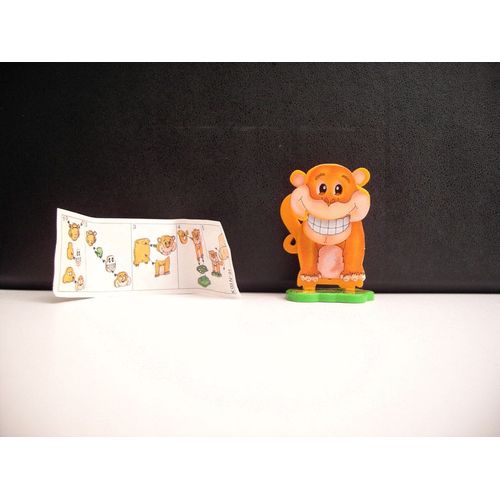 Kinder : La Figurine + Son Bpz - Série : Verschiedene Spielzeuge (2002) : Les Animaux Articulés - K03 N 91 / K03n91 : Le Singe