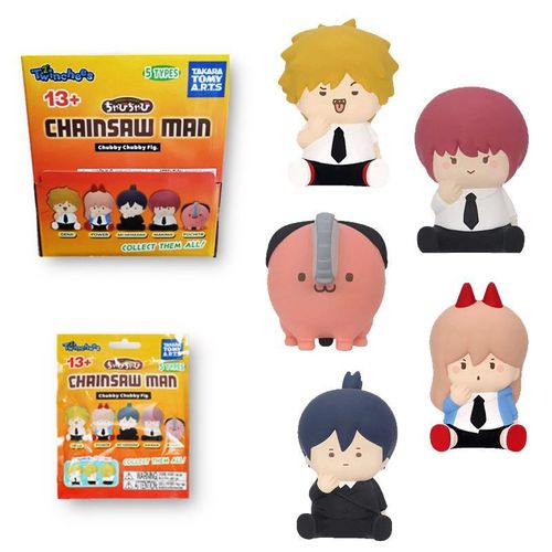 Figurine Tomy Twinchees Chainsaw Man Chubby Chubby Modèle Aléatoire