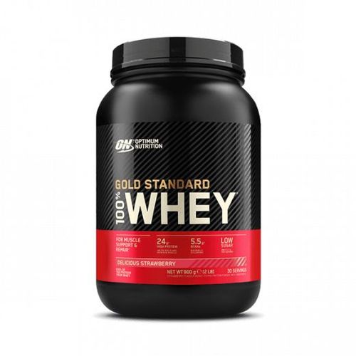 100% Whey Gold (900gr)|Fraise|Whey Protéine|Optimum Nutrition 
