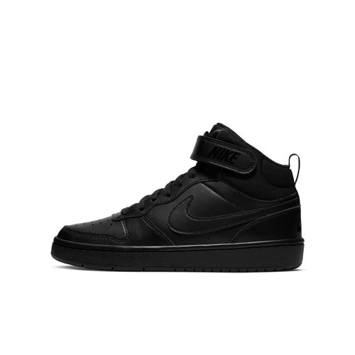 Chaussure Nike Court Borough Mid 2 Pour Ado Noir/noir/noir Cd7782001