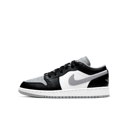 Chaussure Air Jordan 1 Low Pour Enfant Plusgé Noir/light Smoke Grey/blanc/noir 553560s039