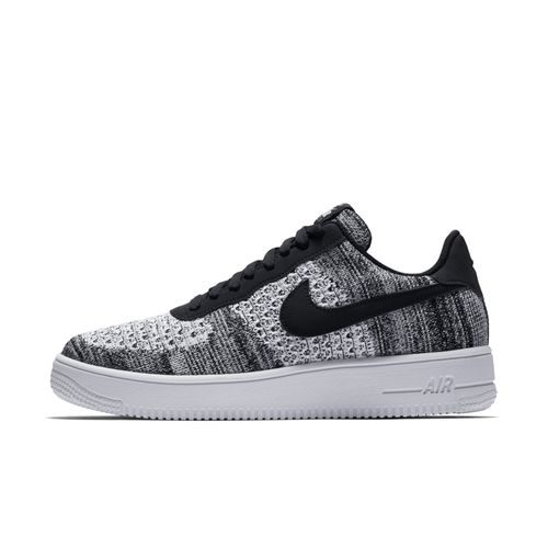 Chaussure Nike Air Force 1 Flyknit 2.0 Noir/noir/blanc/pure Platinum Av3042001