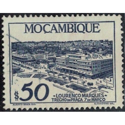 Mozambique 1948 Trecho Section De La Place 7 De Março Ville Lourenço Marques Y&T Mz 365 Su
