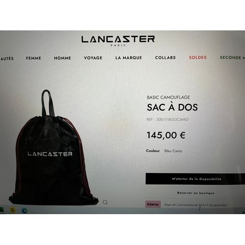 Sac à dos Lancaster neuf