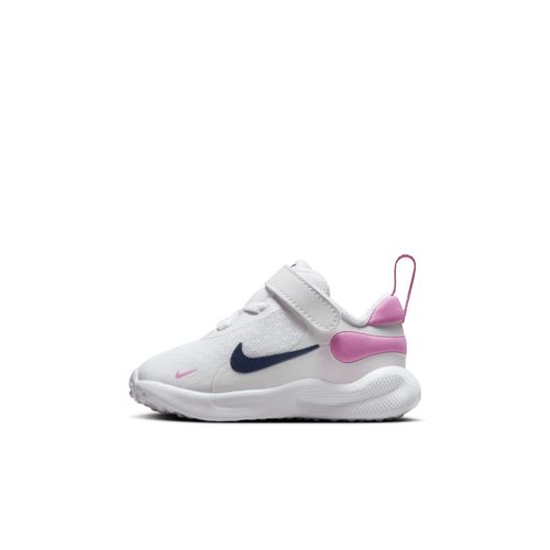 Chaussure Nike Revolution 7 Pour Bébé Et Tout Blanc/playful Pink/midnight Navy Fb7691103