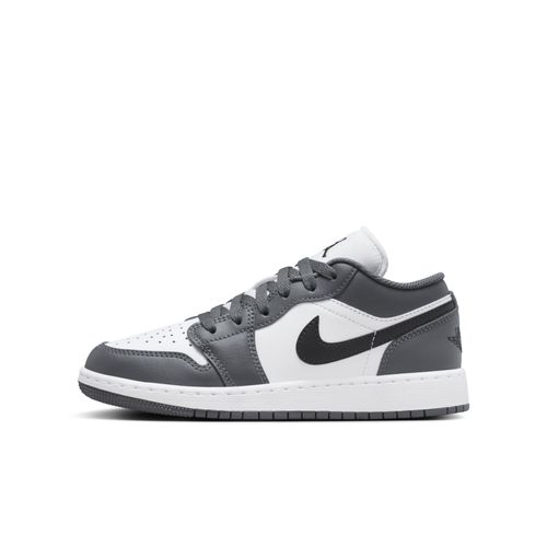 Chaussure Air Jordan 1 Low Pour Enfant Plusgé Blanc/iron Grey/noir 553560s152