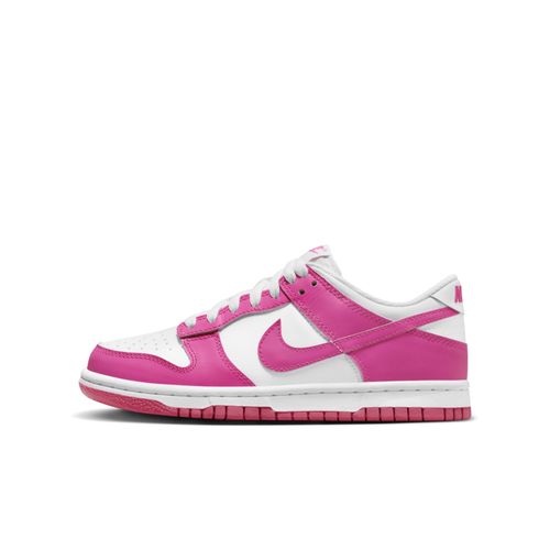Chaussure Nike Dunk Low Pour Ado Blanc/pink/laser Fuchsia Fb9109102