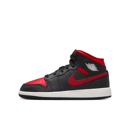 Chaussures Air Jordan 1 Mid Pour Ado Noir/summit White/varsity Red Dq8423s067