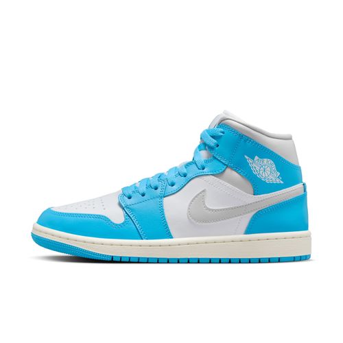 Chaussure Air Jordan 1 Mid Pour Dark Powder Blue/blanc/sail/neutral Grey Bq6472s400