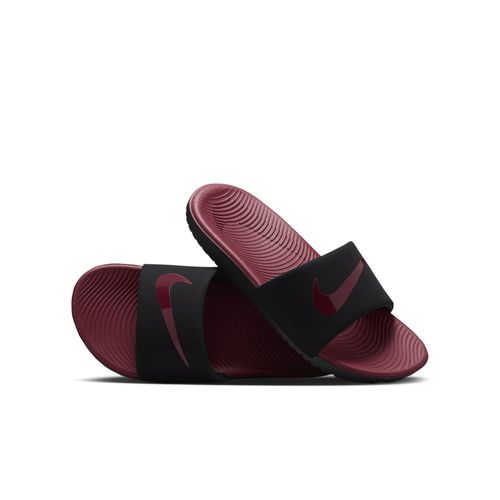Claquette Nike Kawa Pour Enfant/ado Noir/team Red Fj2250001