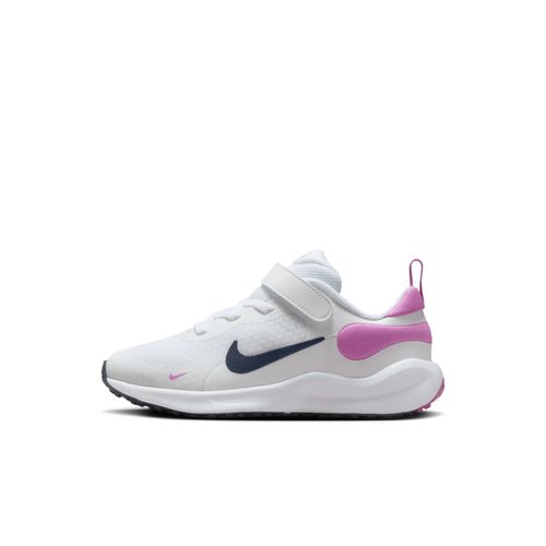 Chaussure Nike Revolution 7 Pour Enfant Blanc/playful Pink/midnight Navy Fb7690103