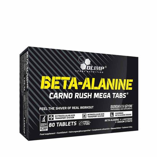 Beta-Alanine Carno Rush Mega Tabs (80 Tabs)|Bêta-Alanine|Olimp Sport Nutrition 